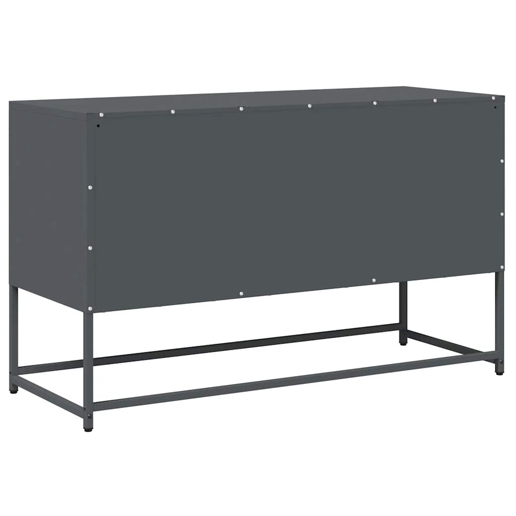 vidaXL Szafka RTV, antracyt, 100,5x39x60,5 cm, stal walcowana na zimno