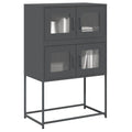 vidaXL Komoda wysoka Antracyt 68x39x107 cm Stal