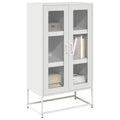 vidaXL Komoda biała 68x39x123 cm stal