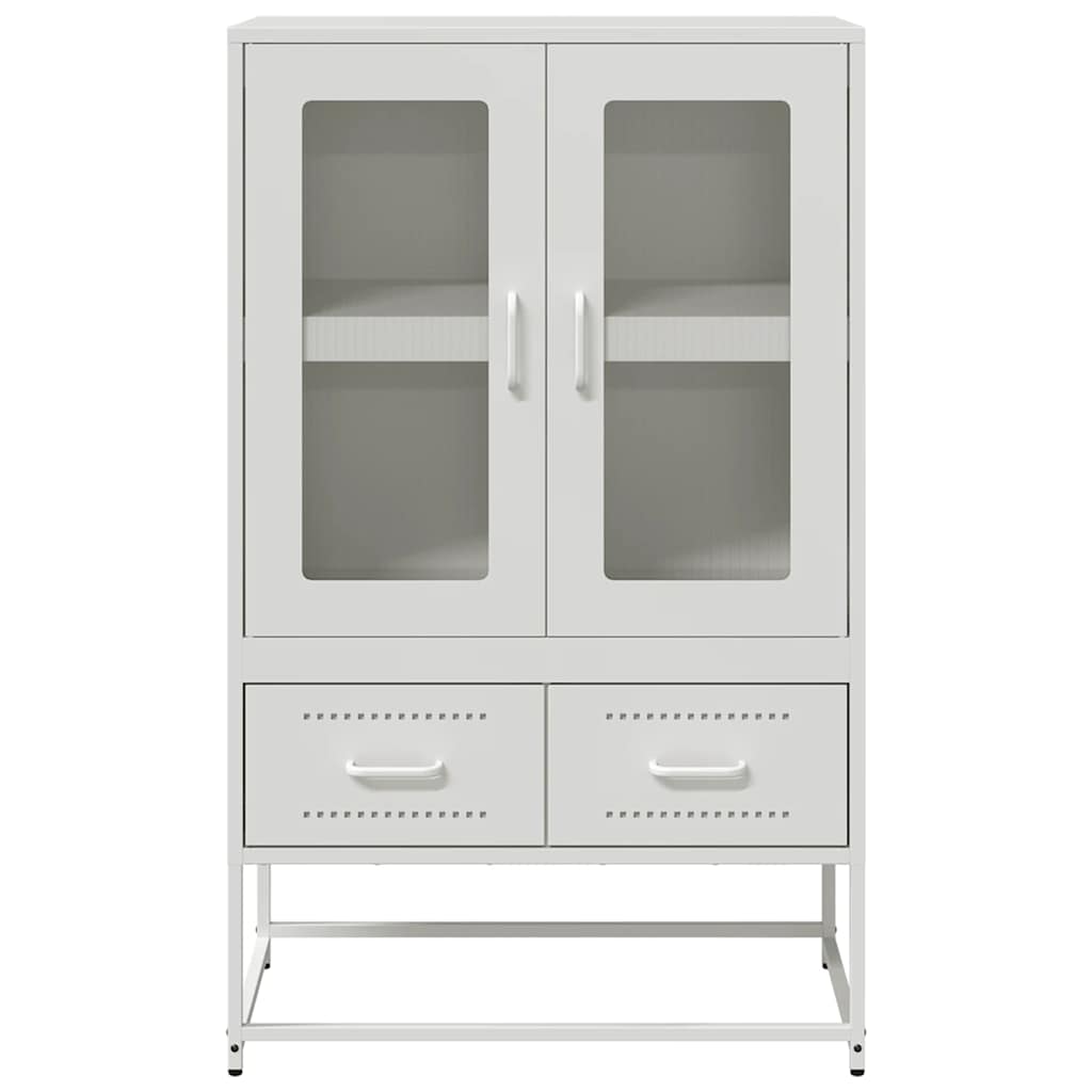 vidaXL Szafka, biała, 68x39x111,5 cm, stalowa