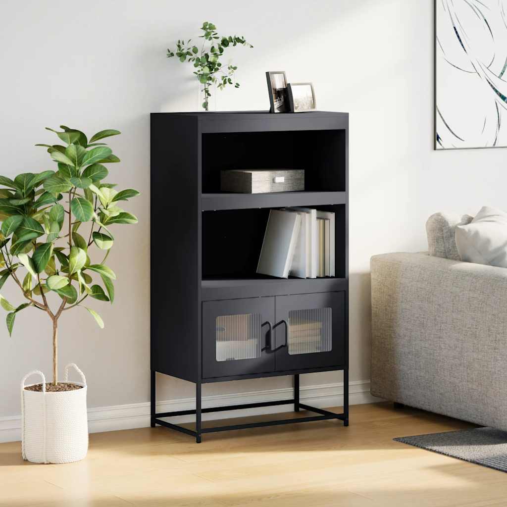 vidaXL Komoda wysoka Antracyt 68x39x123 cm Stal