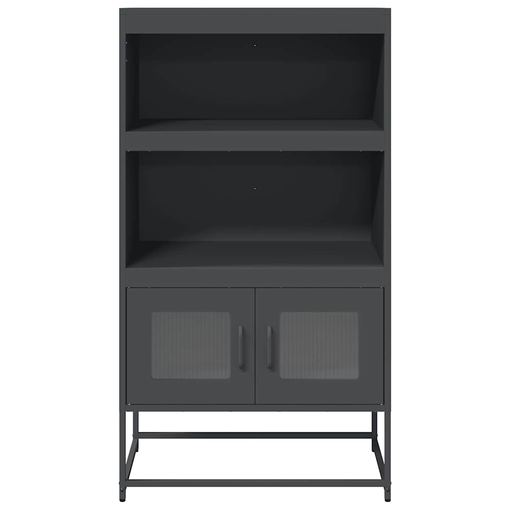 vidaXL Komoda wysoka Antracyt 68x39x123 cm Stal