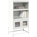 vidaXL Komoda biała 68x39x123 cm stal