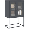 vidaXL Komoda wysoka Antracyt 68x39x107 cm Stal
