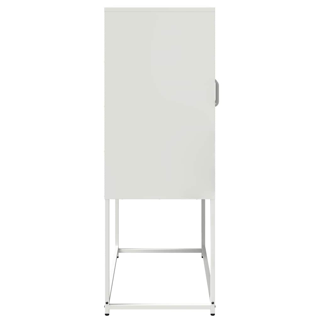 vidaXL Komoda biała 68x39x107 cm stal
