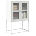 vidaXL Komoda biała 68x39x107 cm stal