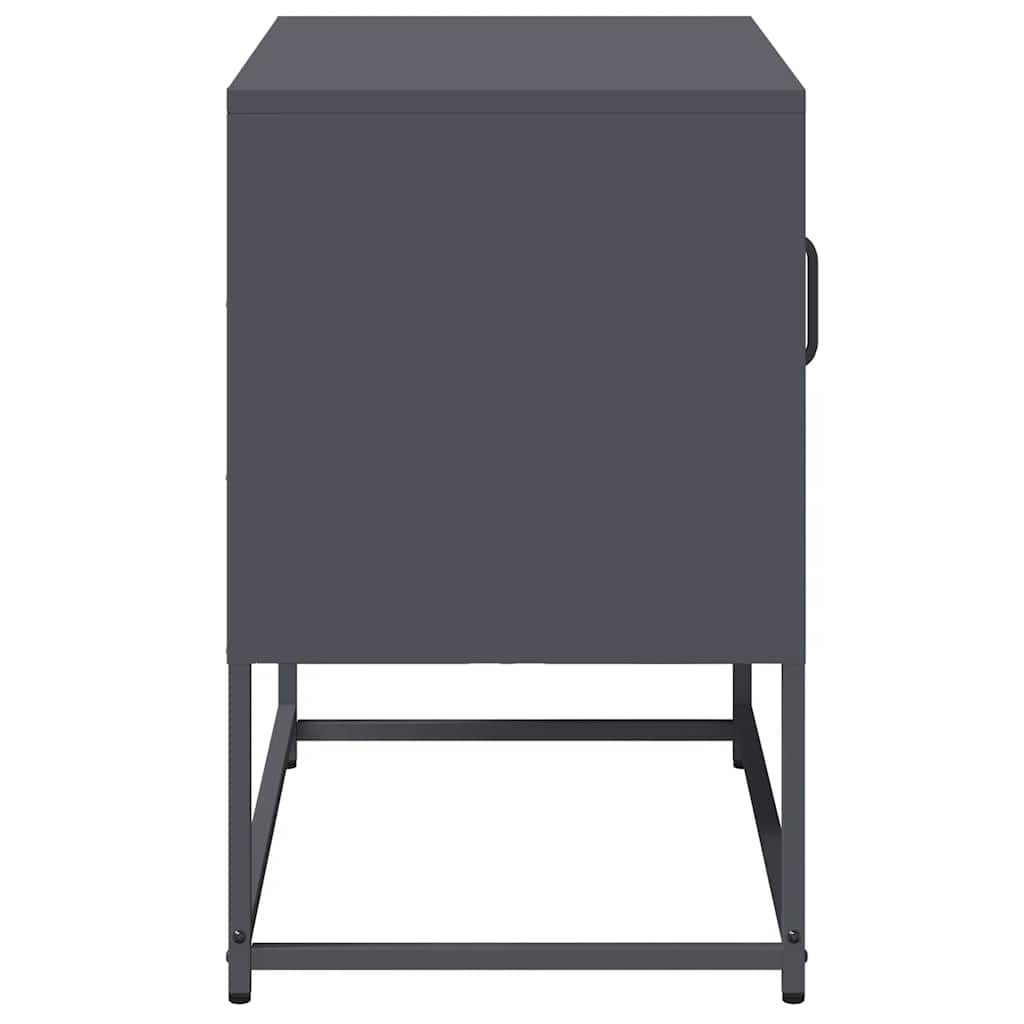 vidaXL Szafka pod telewizor, antracytowa, 68x39x60,5 cm, stalowa