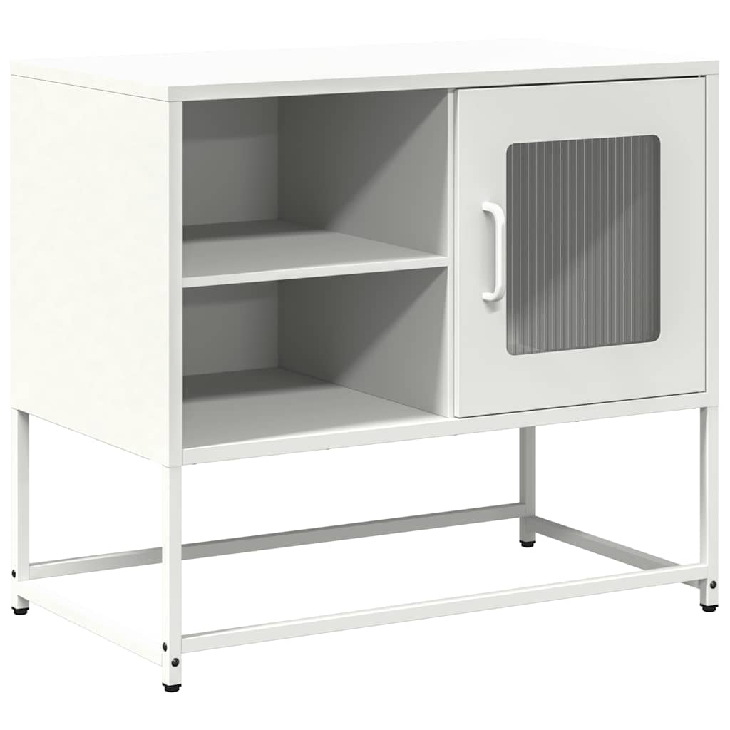 vidaXL Szafka pod telewizor, biała, 68x39x60,5 cm, stalowa