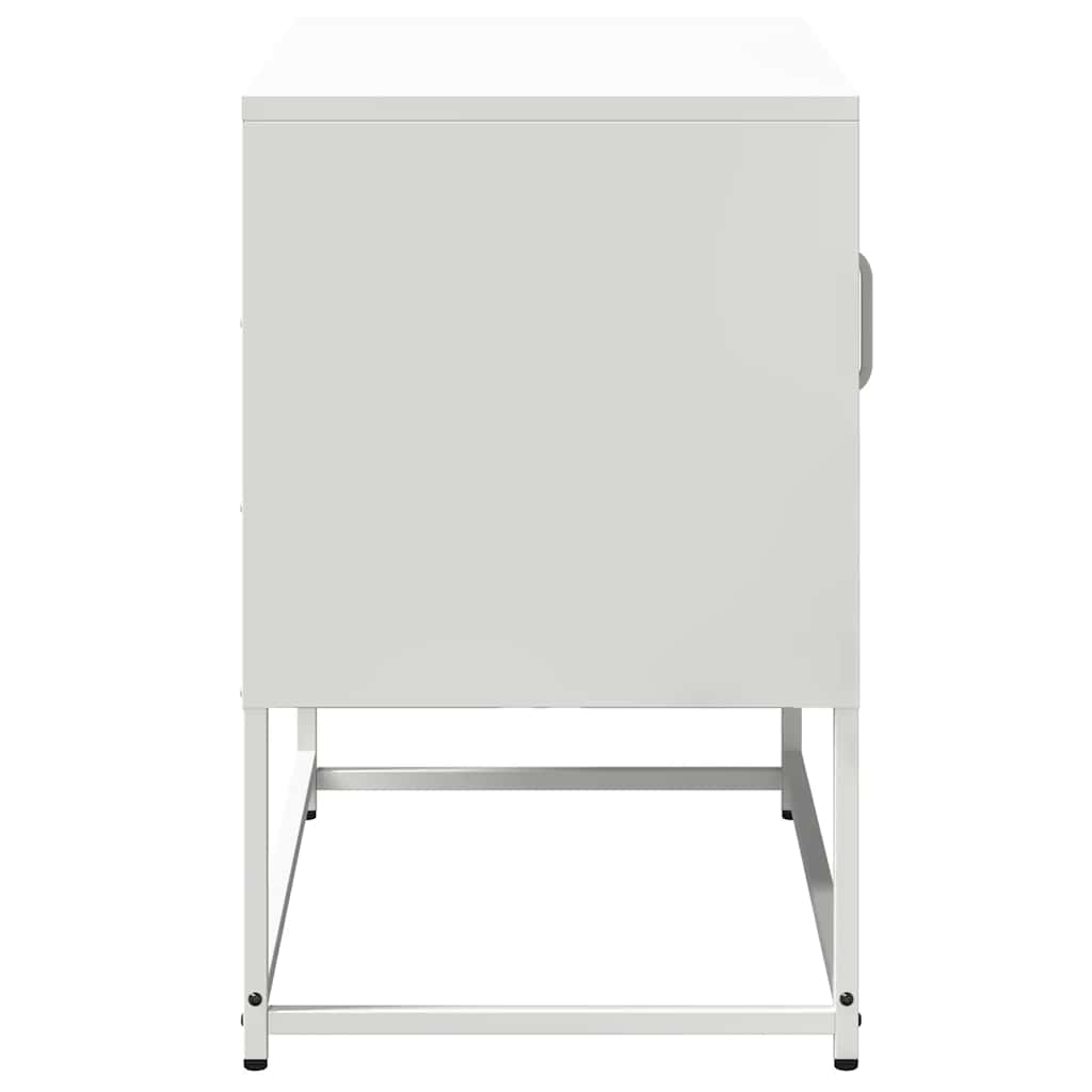 vidaXL Szafka pod telewizor, biała, 68x39x60,5 cm, stalowa