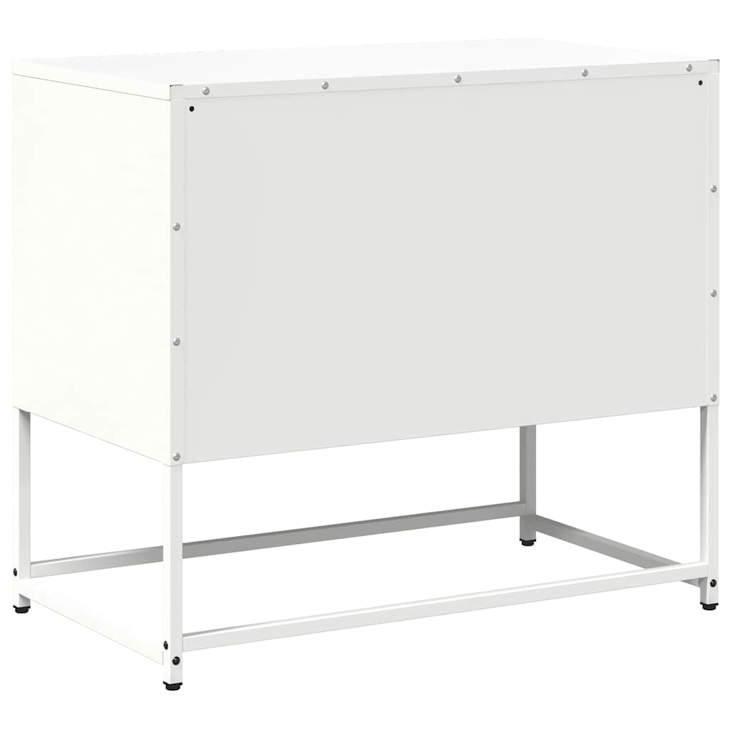 vidaXL Szafka pod telewizor, biała, 68x39x60,5 cm, stalowa