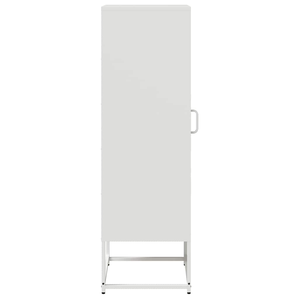 vidaXL Komoda biała 36x39x123 cm Stal walcowana na zimno