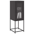 vidaXL Komoda Czarna 36x39x107 cm Stal walcowana na zimno