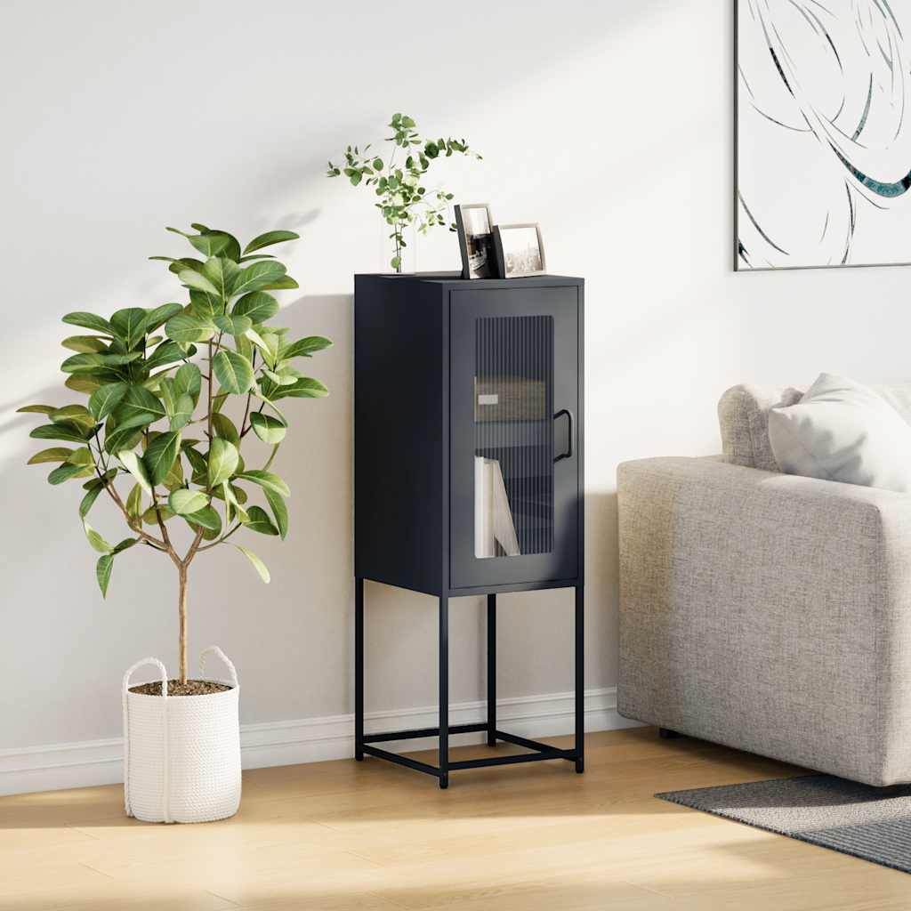 vidaXL Komoda Antracyt 36x39x107 cm Stal walcowana na zimno