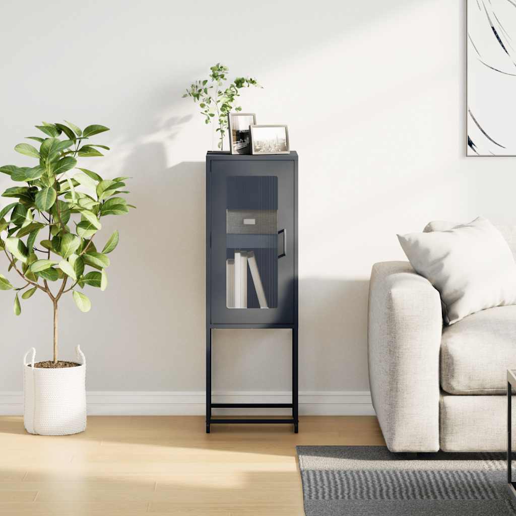 vidaXL Komoda Antracyt 36x39x107 cm Stal walcowana na zimno