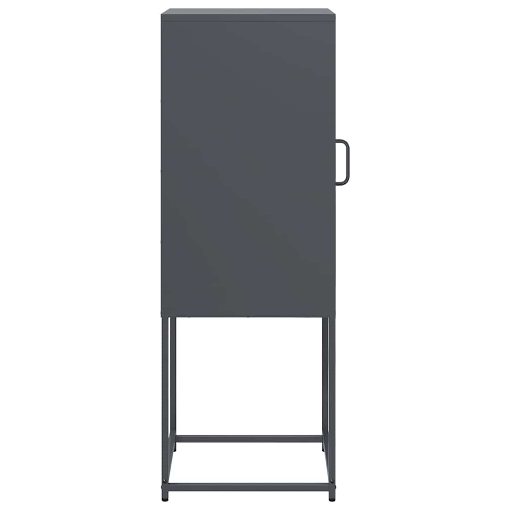 vidaXL Komoda Antracyt 36x39x107 cm Stal walcowana na zimno