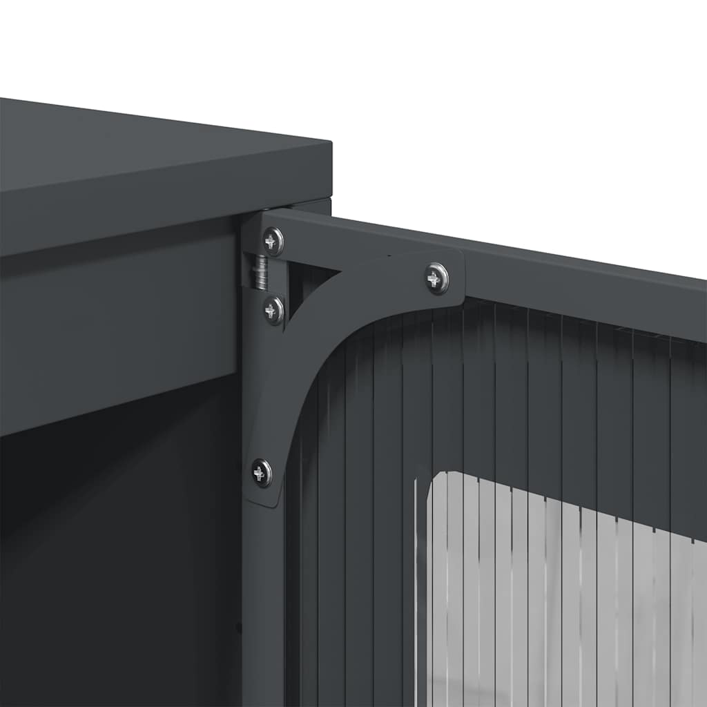 vidaXL Komoda Antracyt 36x39x107 cm Stal walcowana na zimno