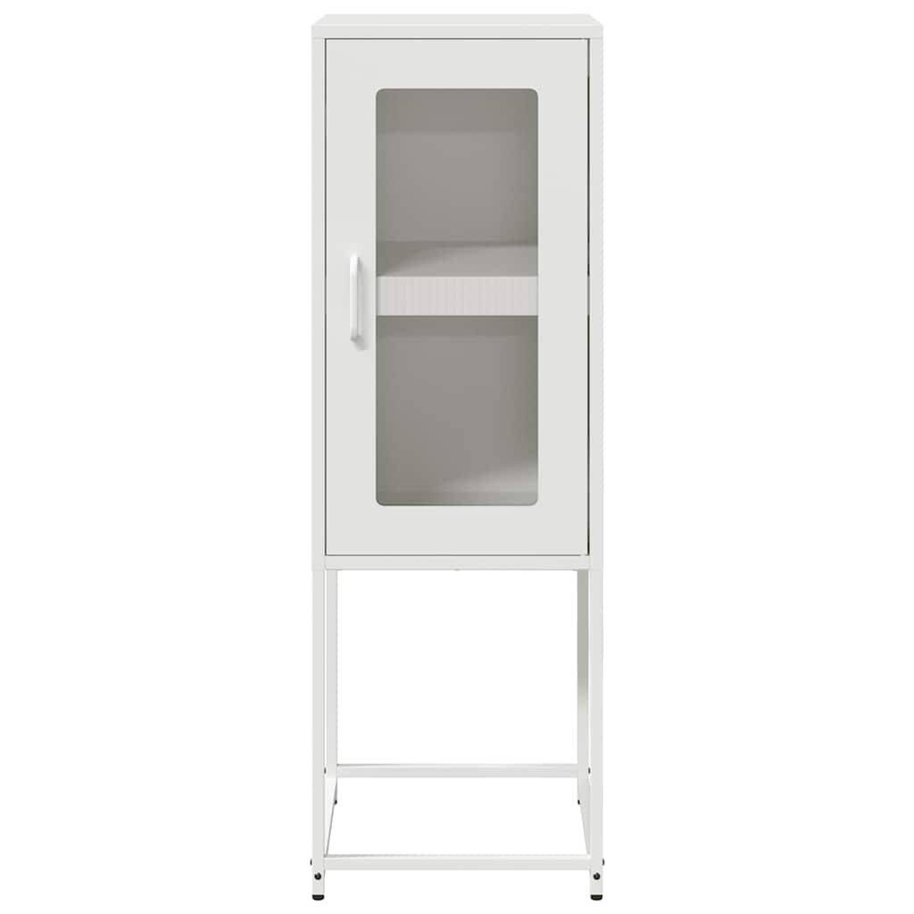 vidaXL Komoda Biała 36x39x107 cm Stal walcowana na zimno