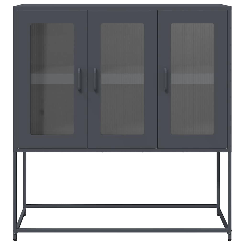 vidaXL Szafka, antracytowa, 100,5x39x107 cm, stal walcowana na zimno