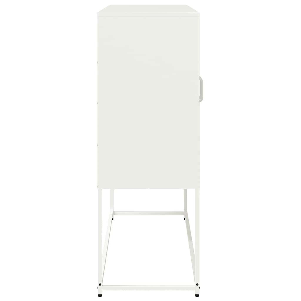 vidaXL Szafka, biała, 100,5x39x107 cm, stal walcowana na zimno