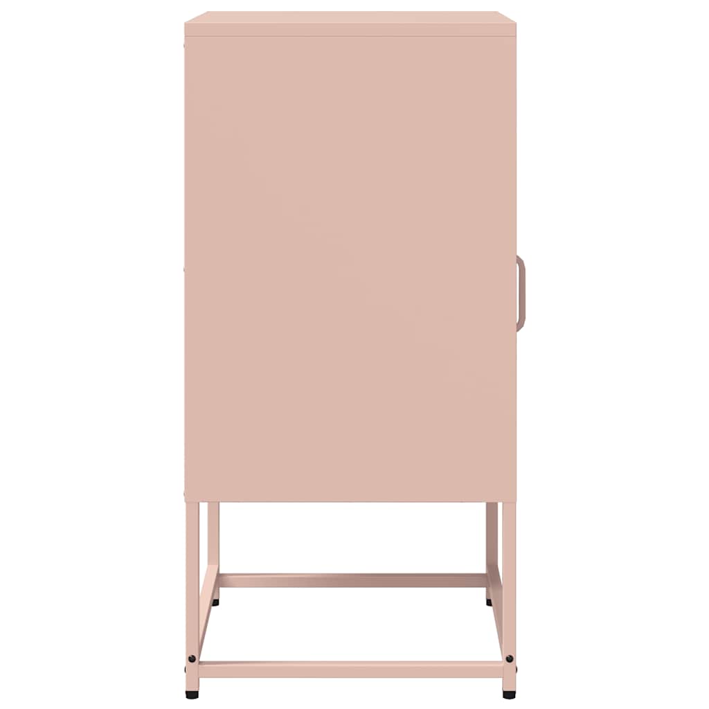vidaXL Szafka nocna Różowa 36x39x78 cm Stal walcowana na zimno