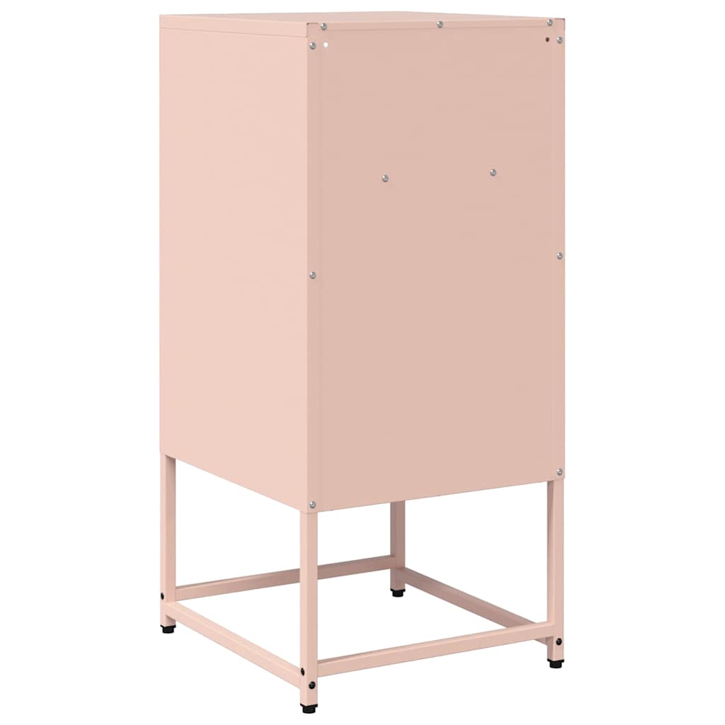 vidaXL Szafka nocna Różowa 36x39x78 cm Stal walcowana na zimno