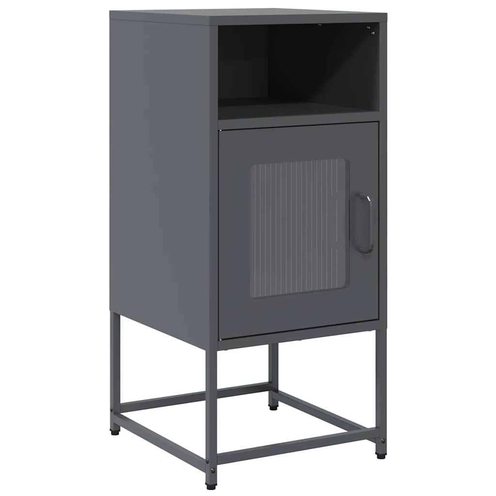 vidaXL Szafka nocna Antracyt 36x39x78 cm Stal walcowana na zimno
