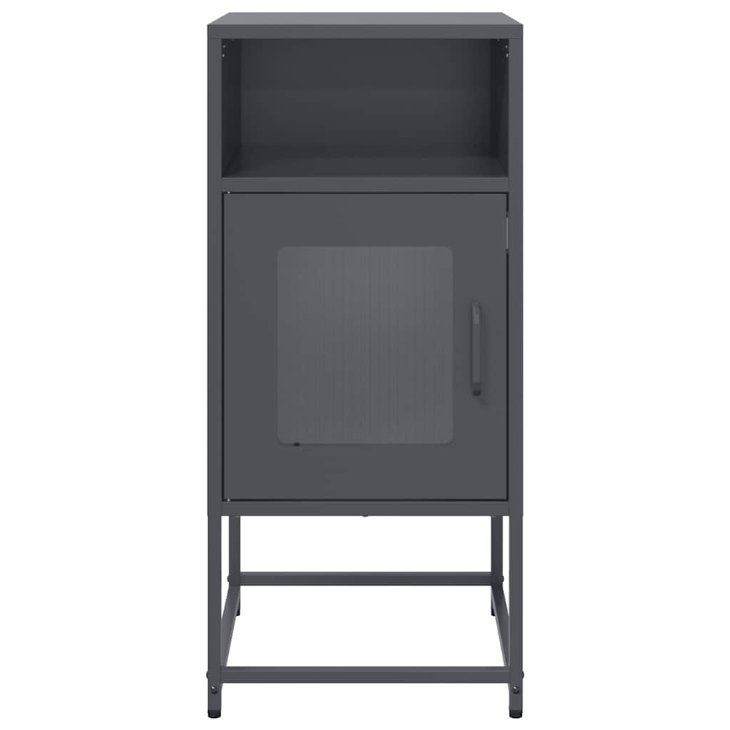 vidaXL Szafka nocna Antracyt 36x39x78 cm Stal walcowana na zimno