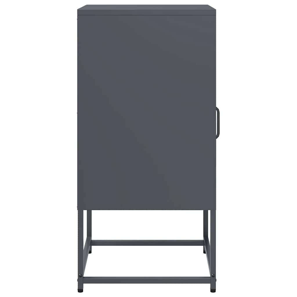 vidaXL Szafka nocna Antracyt 36x39x78 cm Stal walcowana na zimno