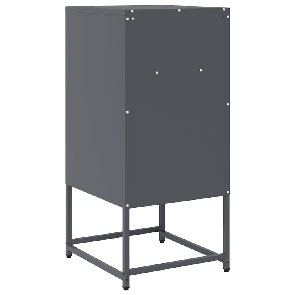 vidaXL Szafka nocna Antracyt 36x39x78 cm Stal walcowana na zimno