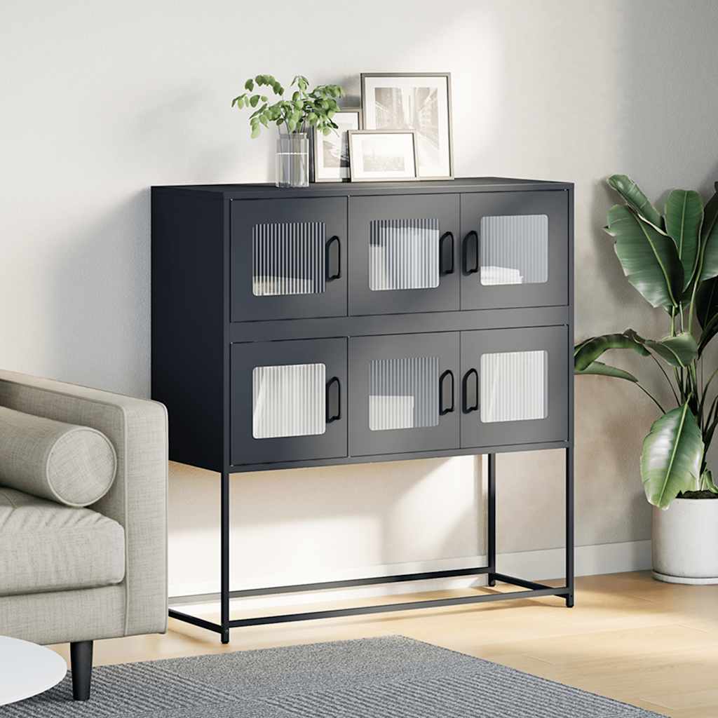 vidaXL Szafka, antracytowa, 100,5x39x107 cm, stal walcowana na zimno