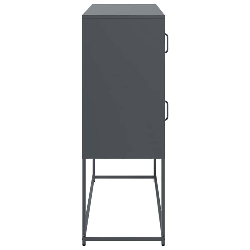 vidaXL Szafka, antracytowa, 100,5x39x107 cm, stal walcowana na zimno