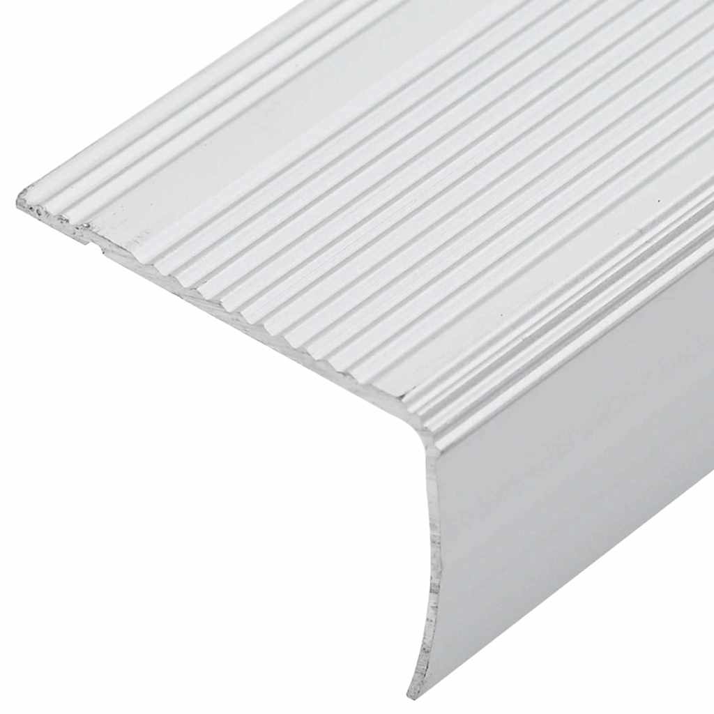 vidaXL Listwy schodowe 30 pcs Srebrny 67 x 3 x 2 cm Aluminium