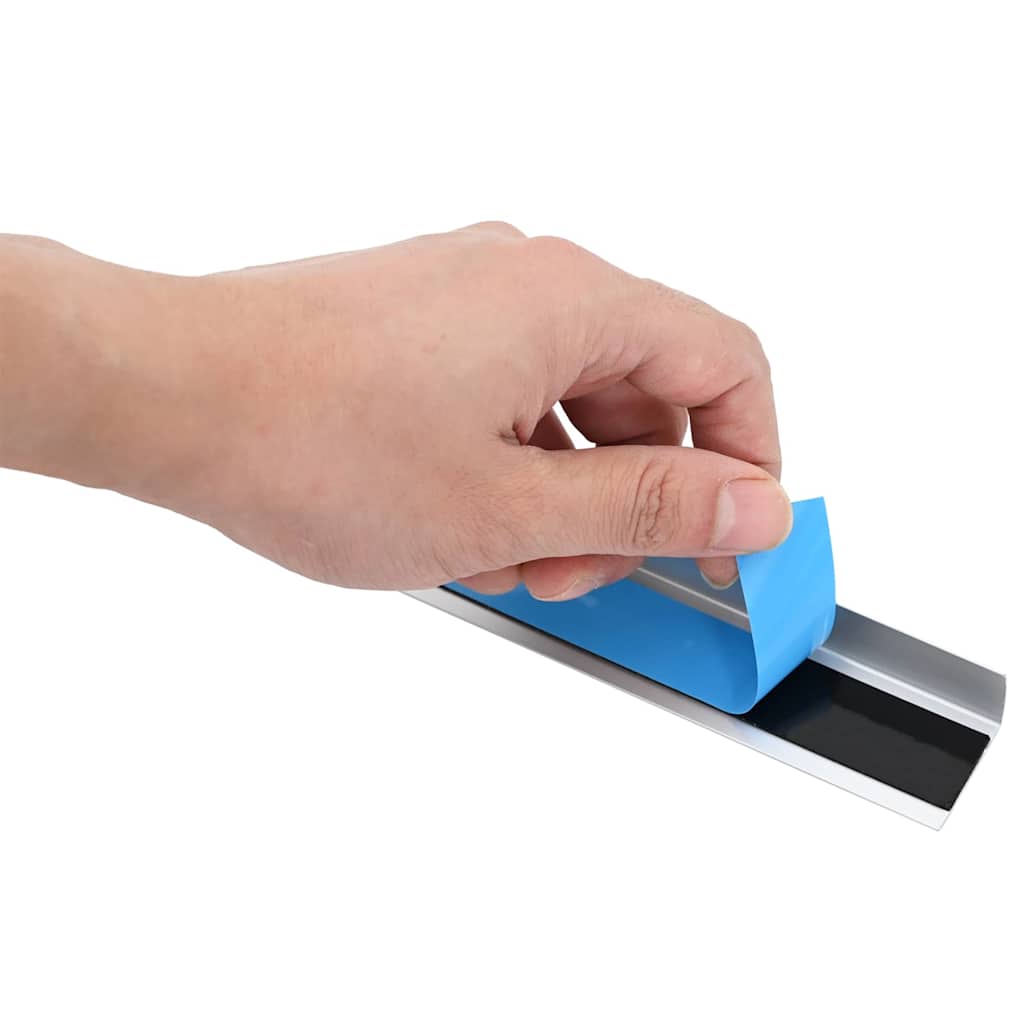 vidaXL Listwy schodowe 30 pcs Srebrny 67 x 3 x 2 cm Aluminium