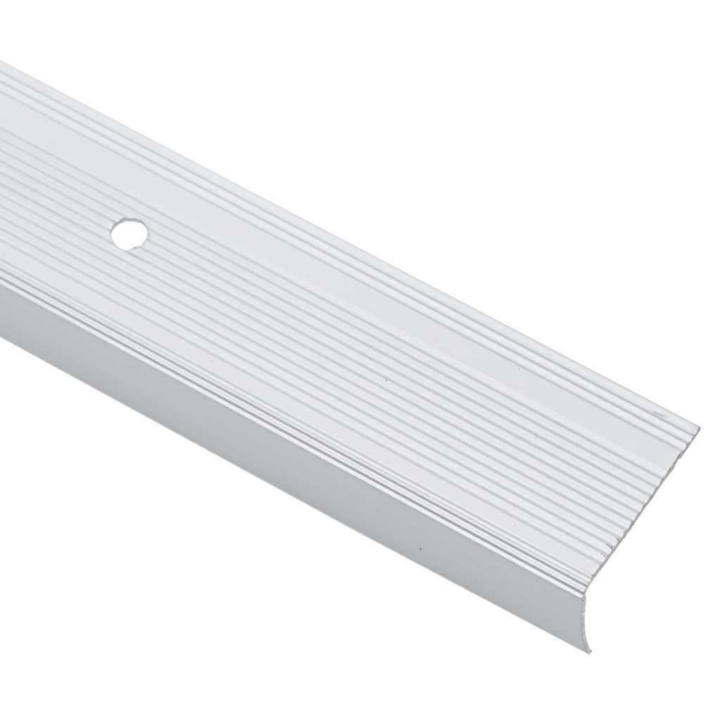vidaXL Listwy schodowe 10 pcs Srebrny 67 x 3.5 x 3 cm Aluminium