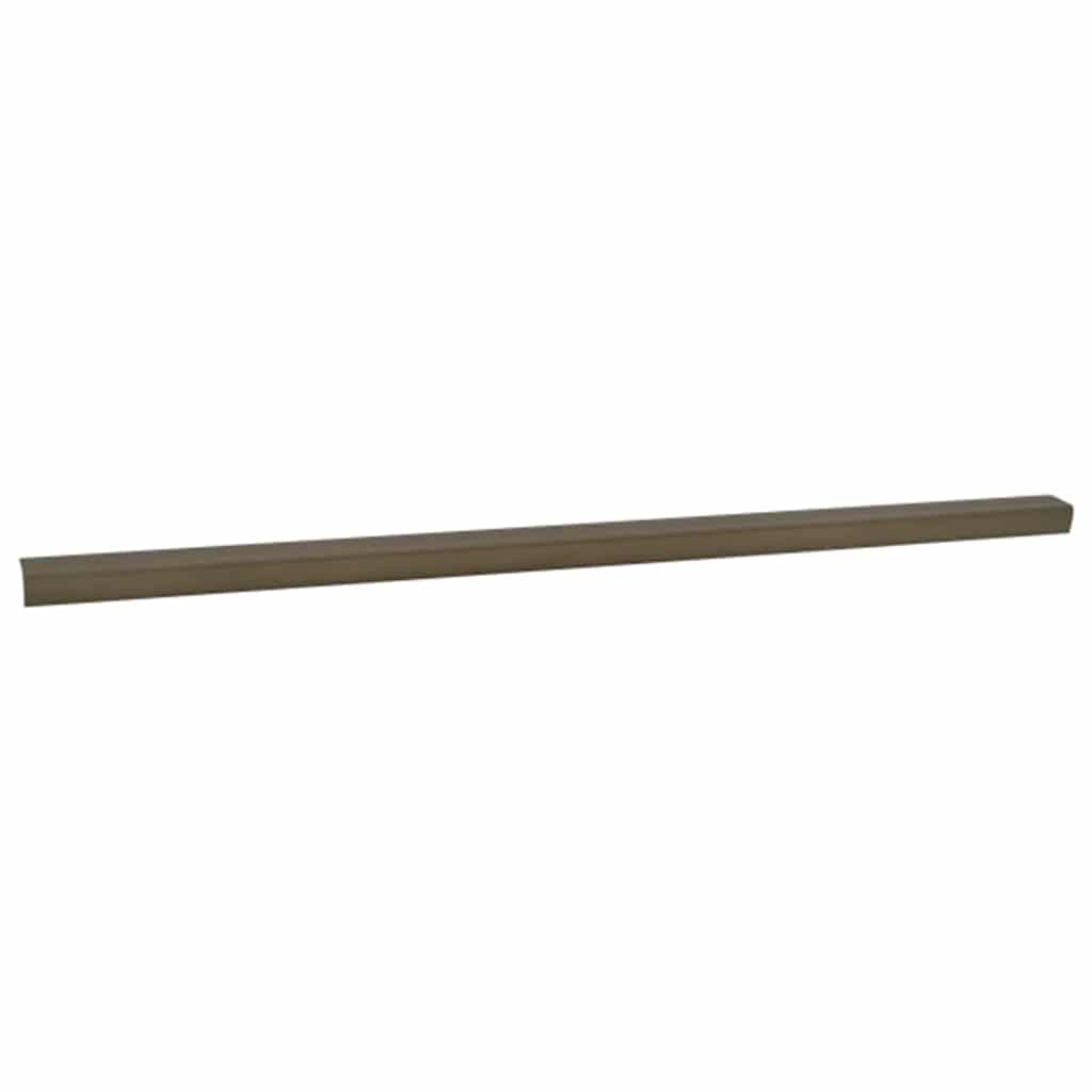 vidaXL Listwy schodowe 10 pcs Brązowy 67 x 3 x 2 cm Aluminium