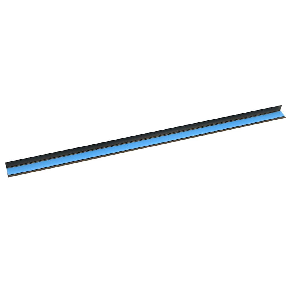vidaXL Listwy schodowe 10 pcs Brązowy 67 x 3 x 2 cm Aluminium
