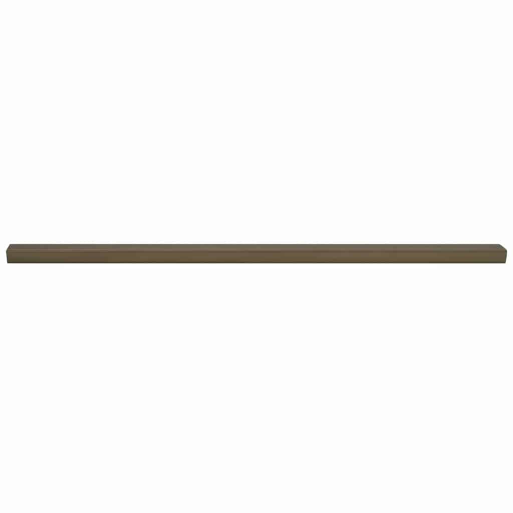 vidaXL Listwy schodowe 10 pcs Brązowy 67 x 3 x 2 cm Aluminium