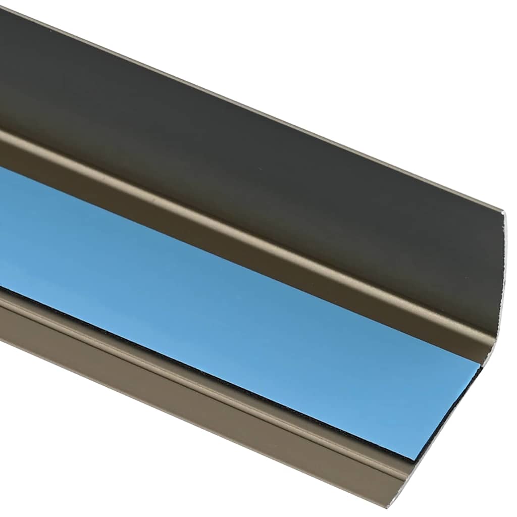 vidaXL Listwy schodowe 10 pcs szampański 67 x 3 x 2 cm Aluminium