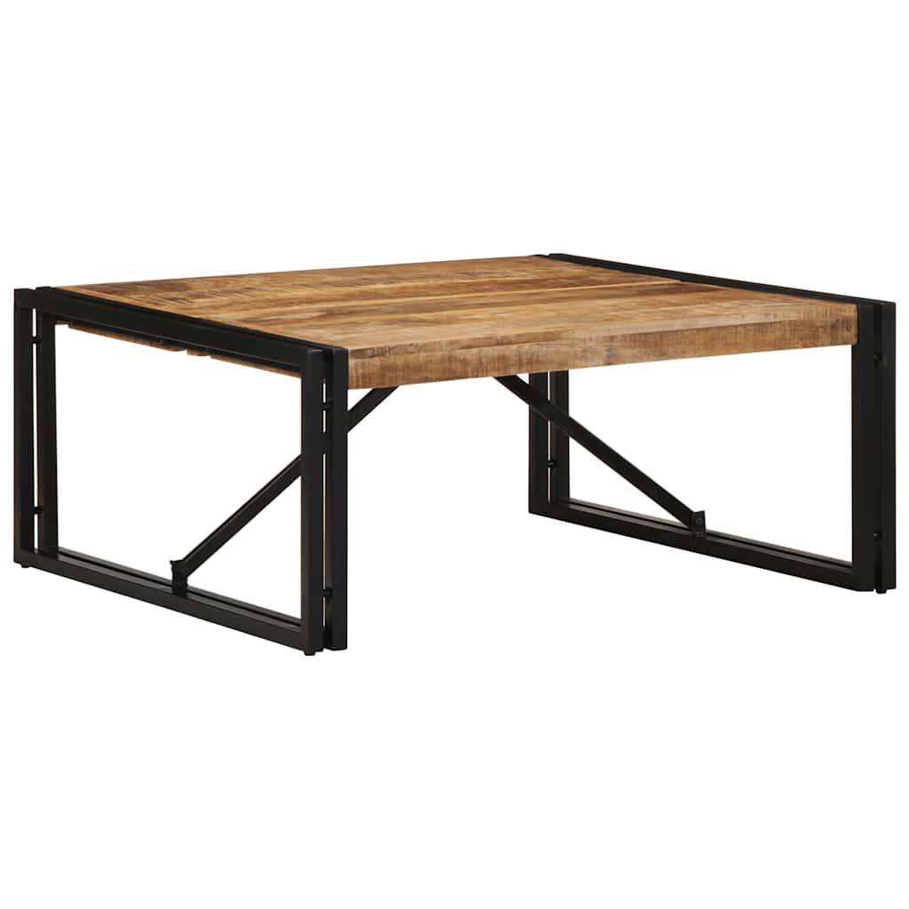 vidaXL Stolik kawowy 80x80x35 cm lite drewno surowe mango
