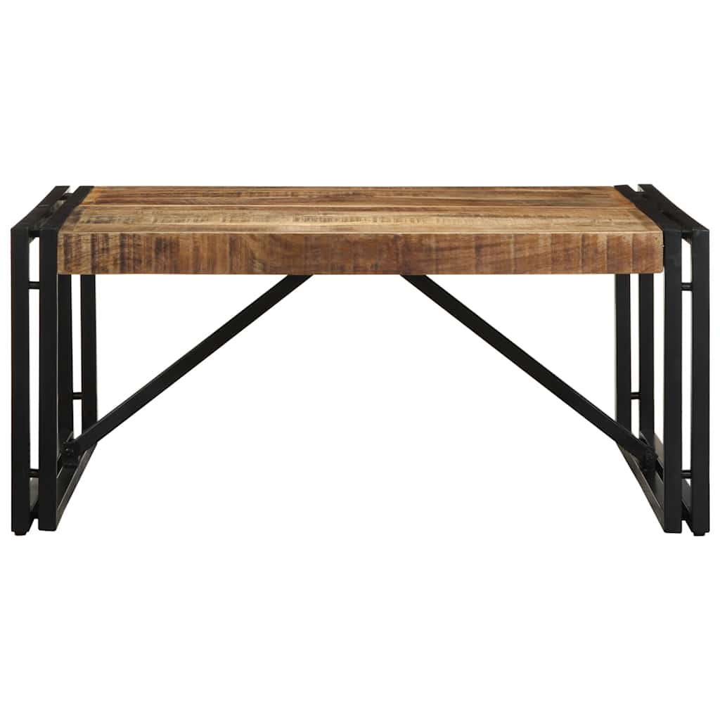 vidaXL Stolik kawowy 80x80x35 cm lite drewno surowe mango