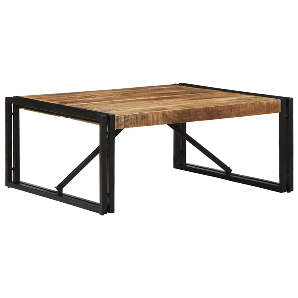 vidaXL Stolik kawowy 80x80x35 cm lite drewno surowe mango