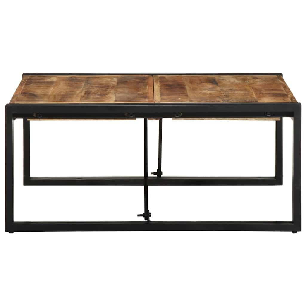 vidaXL Stolik kawowy 80x80x35 cm lite drewno surowe mango