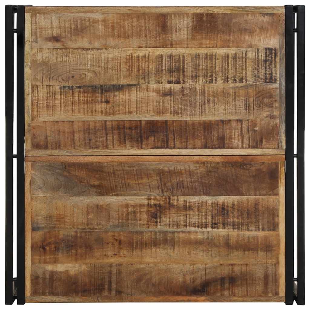 vidaXL Stolik kawowy 80x80x35 cm lite drewno surowe mango