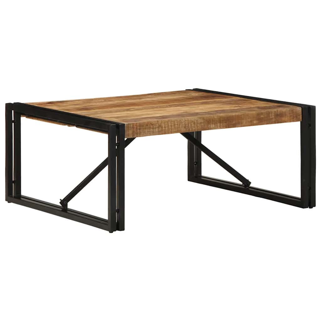 vidaXL Stolik kawowy 80x80x35 cm lite drewno surowe mango
