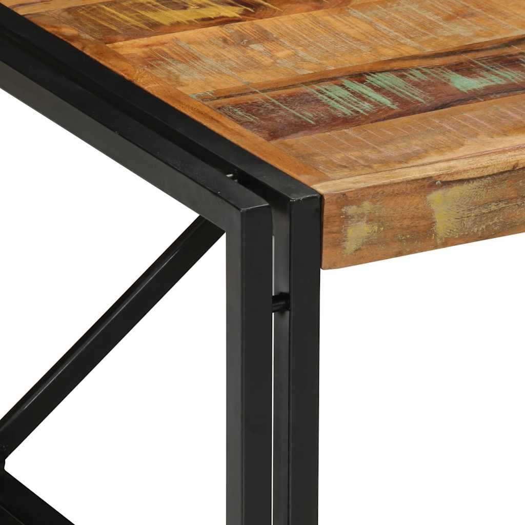 vidaXL Stolik kawowy wielokolorowy 80x80x35 cm lite drewno odzyskane