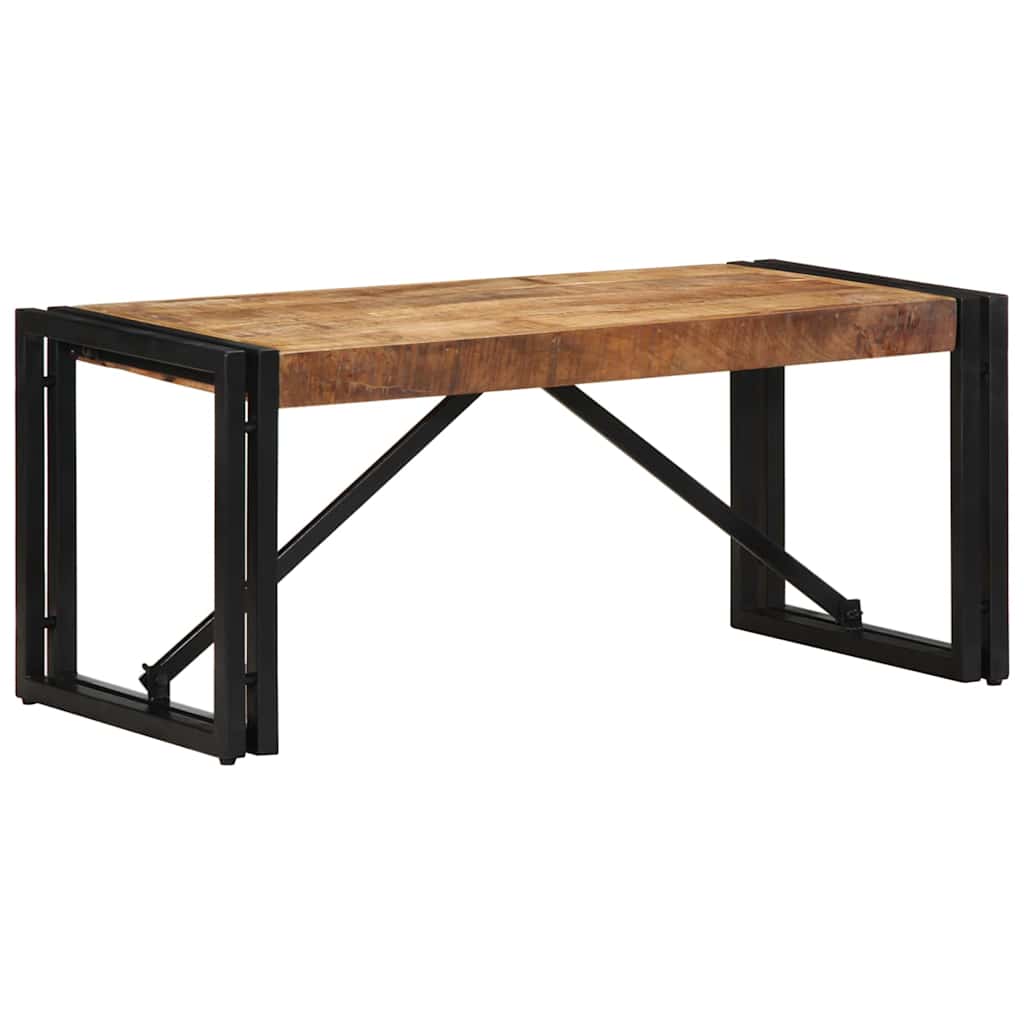 vidaXL Stolik kawowy 80x40x35 cm lite drewno surowe mango