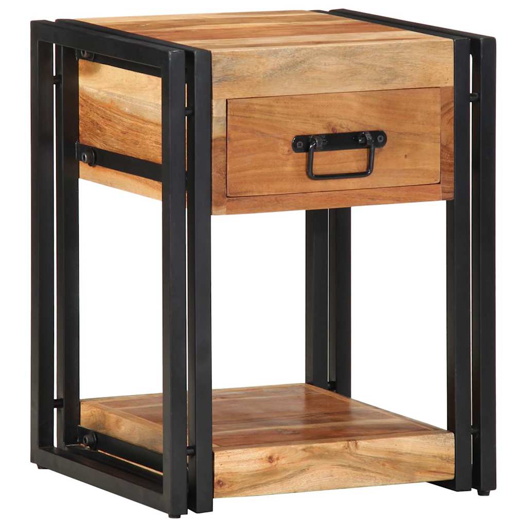 vidaXL Szafka Nocna 2 pcs Brązowy 40 x 35 x 50 cm Lite Drewno Akacji