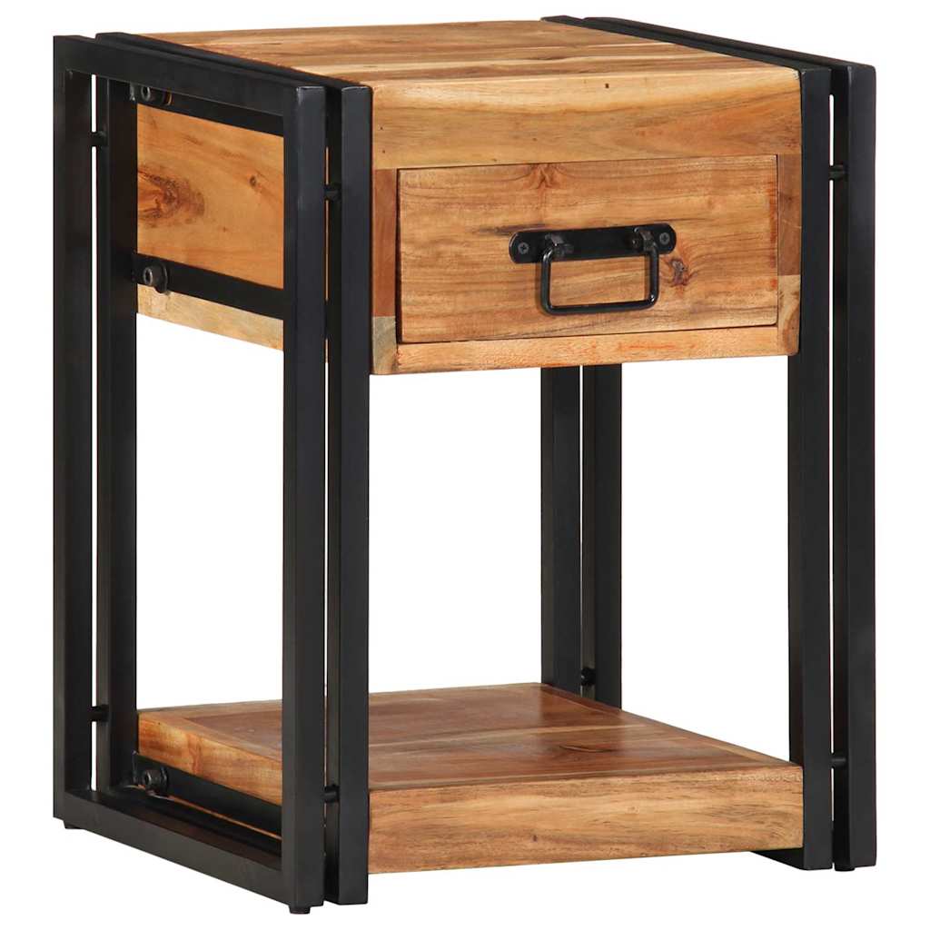vidaXL Szafka Nocna 2 pcs Brązowy 40 x 35 x 50 cm Lite Drewno Akacji