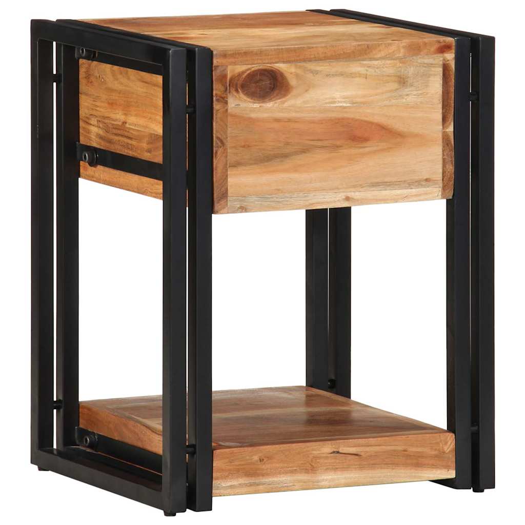 vidaXL Szafka Nocna 2 pcs Brązowy 40 x 35 x 50 cm Lite Drewno Akacji