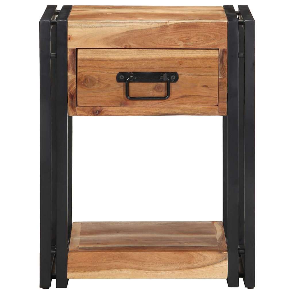 vidaXL Szafka Nocna 2 pcs Brązowy 40 x 35 x 50 cm Lite Drewno Akacji
